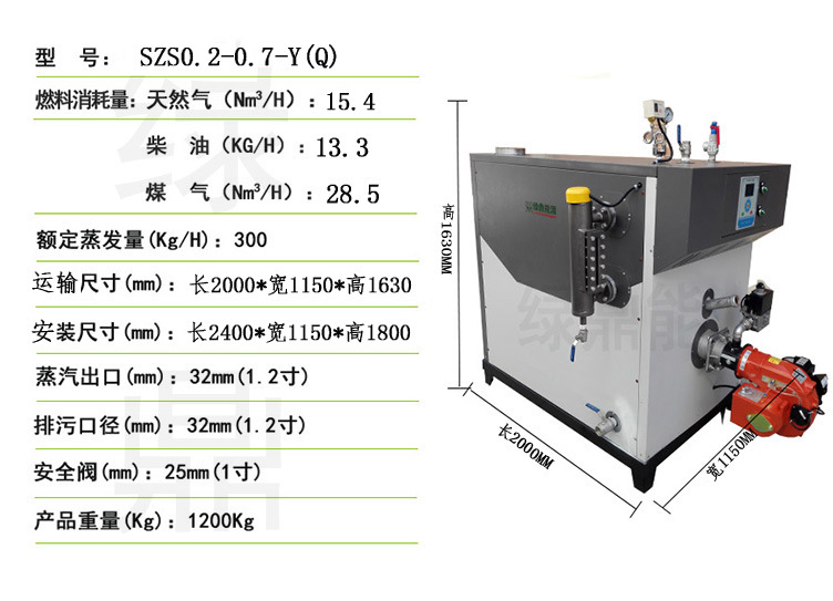 SZS200Q3燃气燃油蒸汽发生器详情页图片