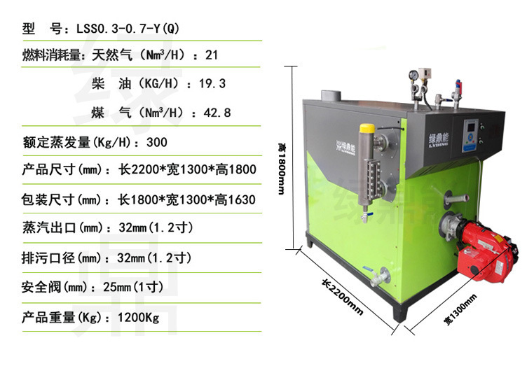 (绿)300kg燃油燃气蒸汽发生器详情页（绿鼎能源）2017