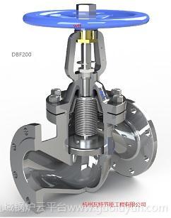 瓦特蒸汽专用波纹管密封截止阀DBF200